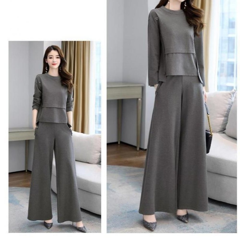 Grey Pants Suit